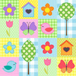 Vector: spring pattern spring pattern