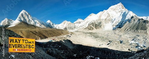Photo: Everest and Nuptse from Kala Patthar Everest and Nuptse from Kala Patthar
