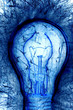 blue Light Bulb and sparklers blue Light Bulb and sparklers
