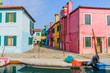 Colorful houses Burano. Italy