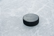 hockey puck on ice