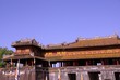 The entrance gate of the forbidden city in Hue in Vietnam