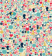 Vektor: Social media network icons pattern Social media network icons pattern