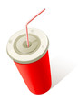 Red Cold Drink Cup Red Cold Drink Cup