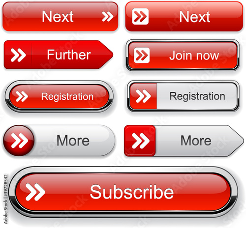 Vector: Forward high-detailed web button collection. Forward high-detailed web button collection.