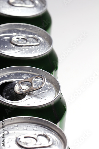 Photo: Cans with cold drink Cans with cold drink