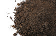 Heap dirt the top view