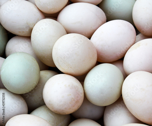 Photo: Many Duck eggs on a market Many Duck eggs on a market