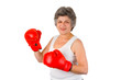 Foto: Seniorin boxt sich durch Seniorin boxt sich durch