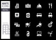 White - Hotel icons White - Hotel icons