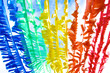 Colorful Plastic Strip Create by Recycle Concept