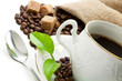 Hot coffee.