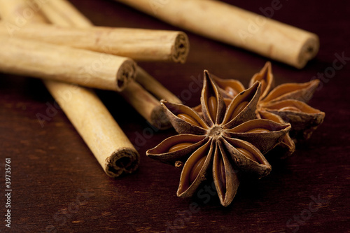 Photo: Cinnamon stick and star anise Cinnamon stick and star anise