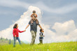 Father and children, Happiness together