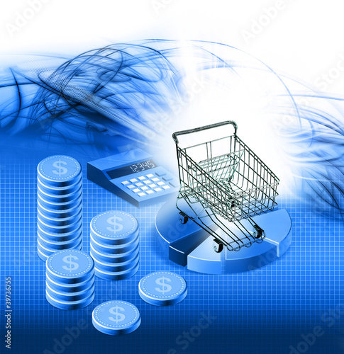 Illustration: USA shopping concept USA shopping concept