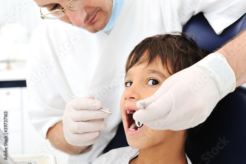 Photo: Dentist's teeth checkup, series of related photos Dentist's teeth checkup, series of related photos