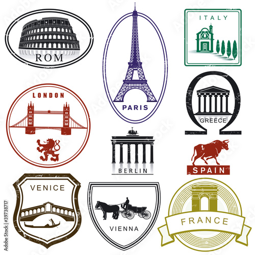 Vector: Reise Stempel Reise Stempel