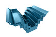 metal tool box close up