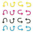 Colorful Curved Arrows