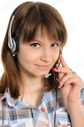 Photo: woman customer service representative woman customer service representative