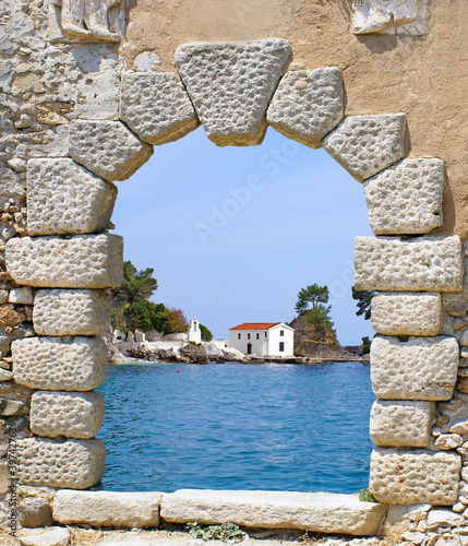 Photo: Traditional Greek chapel of Parga, Greece Traditional Greek chapel of Parga, Greece