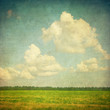grunge image of a field