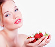 Foto: Girl with strawberry Girl with strawberry