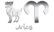 Aries Chrome Zodiac Signs
