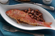 Triglie e fagioli Mullets and beans Meeräsche und Bohne