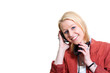 Young female with headphones