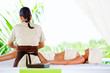Woman getting a massage