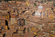 Siena roof tops and cathedral view, Tuscany, Italy