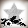 asian abstract brushwork and five-pointed star background asian abstract brushwork and five-pointed star background
