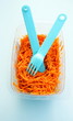 barquette de carottes râpées