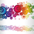 colorful curls background colorful curls background