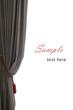 Grey curtain tissue background