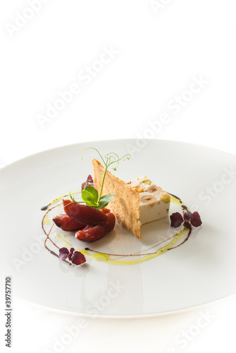 Foto: ziegenkäse | zwetschge | gewürzbrot knusper ziegenkäse | zwetschge | gewürzbrot knusper