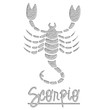 Scorpio Glitter Scorpion