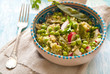 Insalata di quinoa, piselli e ravanelli