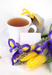 Tea with flowers and gift box Tea with flowers and gift box