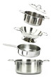 Group of stainless steel kitchenware
