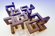 Abstract background with 3D structure Abstract background with 3D structure