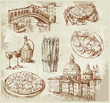 hand drawn Venice set
