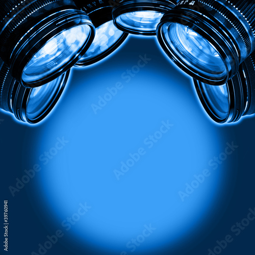 Foto: cameras blue spotlight cameras blue spotlight
