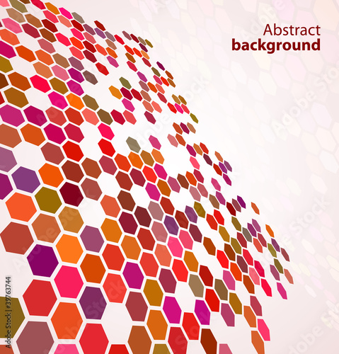 Vector: Red abstract digital background Red abstract digital background