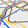 Vektor: Perspective background of metro scheme Perspective background of metro scheme
