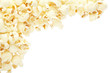Popcorn frame isolated, clipping path included