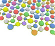 molecular structure on white background molecular structure on white background