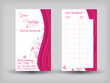 Business card - front and back side with appointment table Business card - front and back side with appointment table