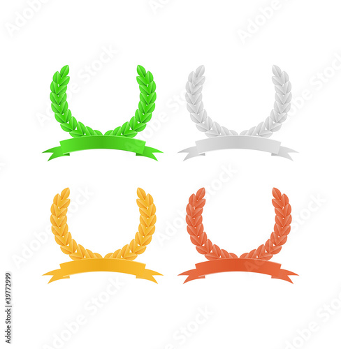 Vector: Set of Herald Wreath Set of Herald Wreath